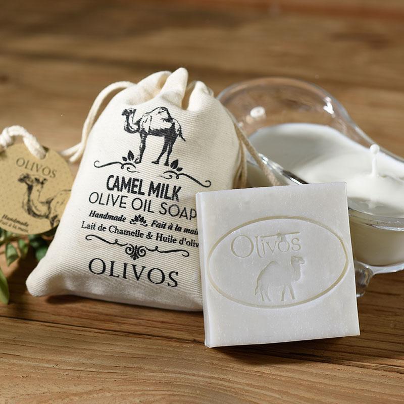 Deve Sütlü Zeytinyağ Sabun Keseli 150 gr - Olivos.
