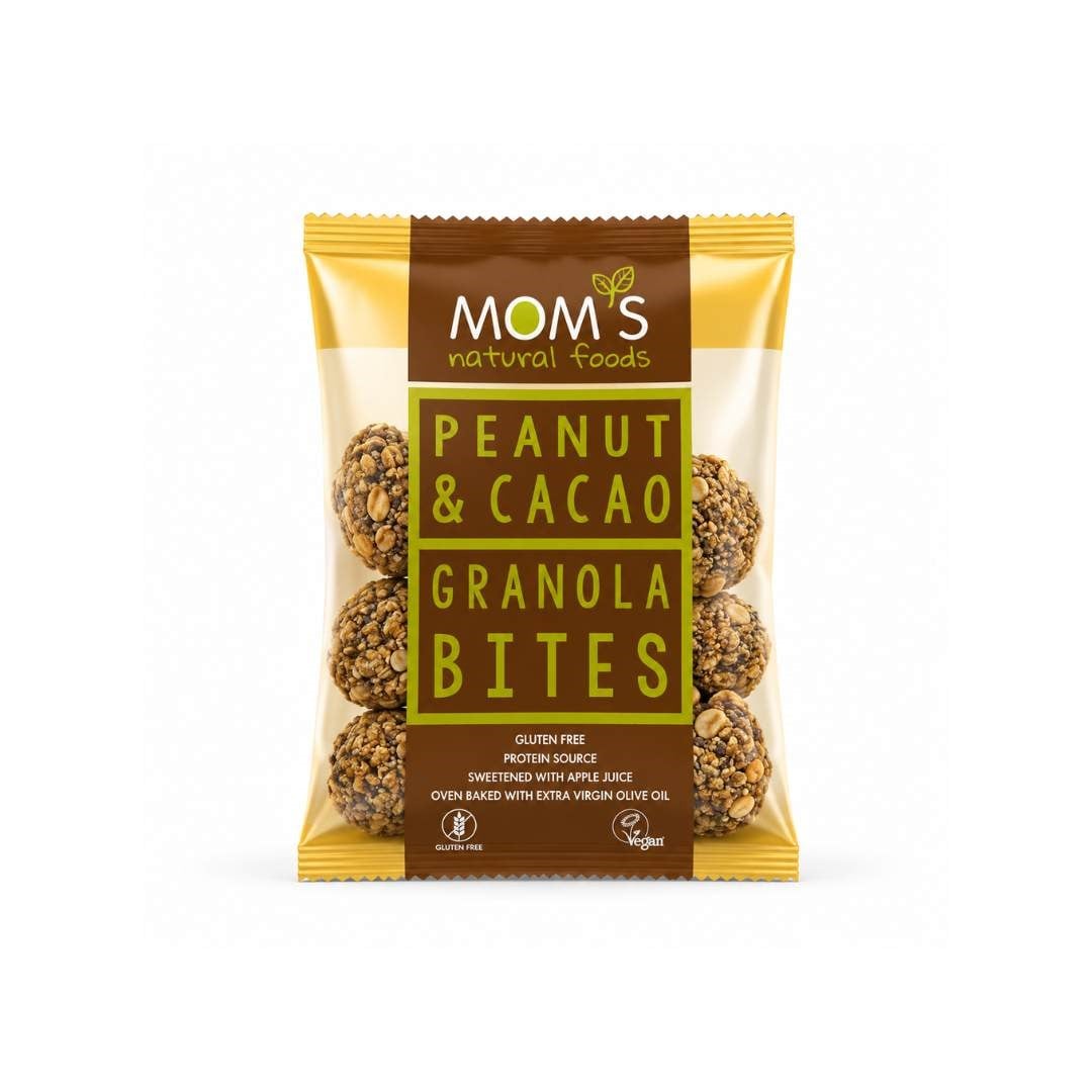Glutensiz Yer Fıstığı Kakao Granola Bites 40gr - Mom's