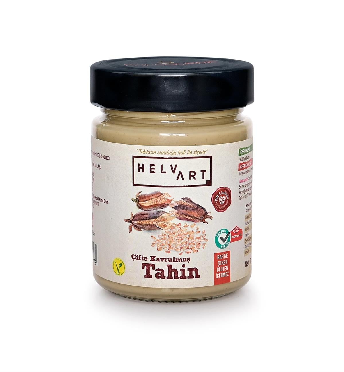 Helvart-%100 Doğal , Katkısız Yerli Susamdan üretilmiş ,  Çifte Kavrulmuş Tahin 300 gr