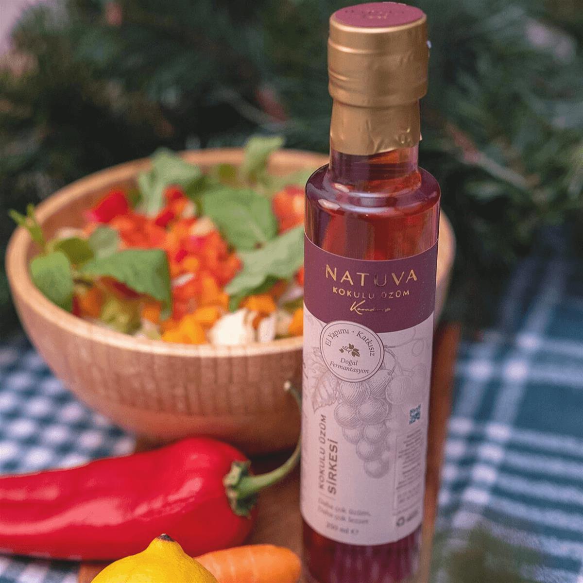 Kokulu Üzüm Sirkesi 250 ml -Natuva