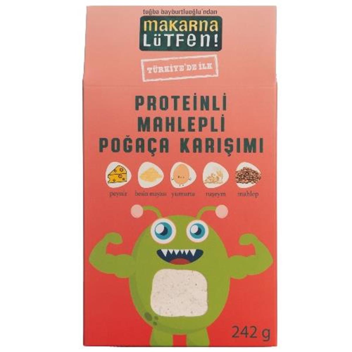 Makarna Lütfen Proteinli Mahlepli Poğaça Karışımı 242 Gr