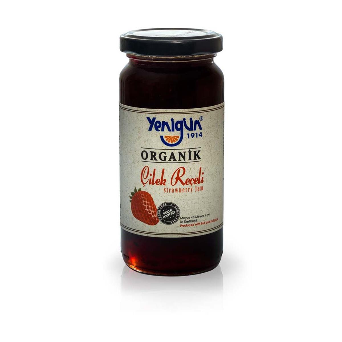 Organik Çilek Reçeli 290 gr - Yenigün
