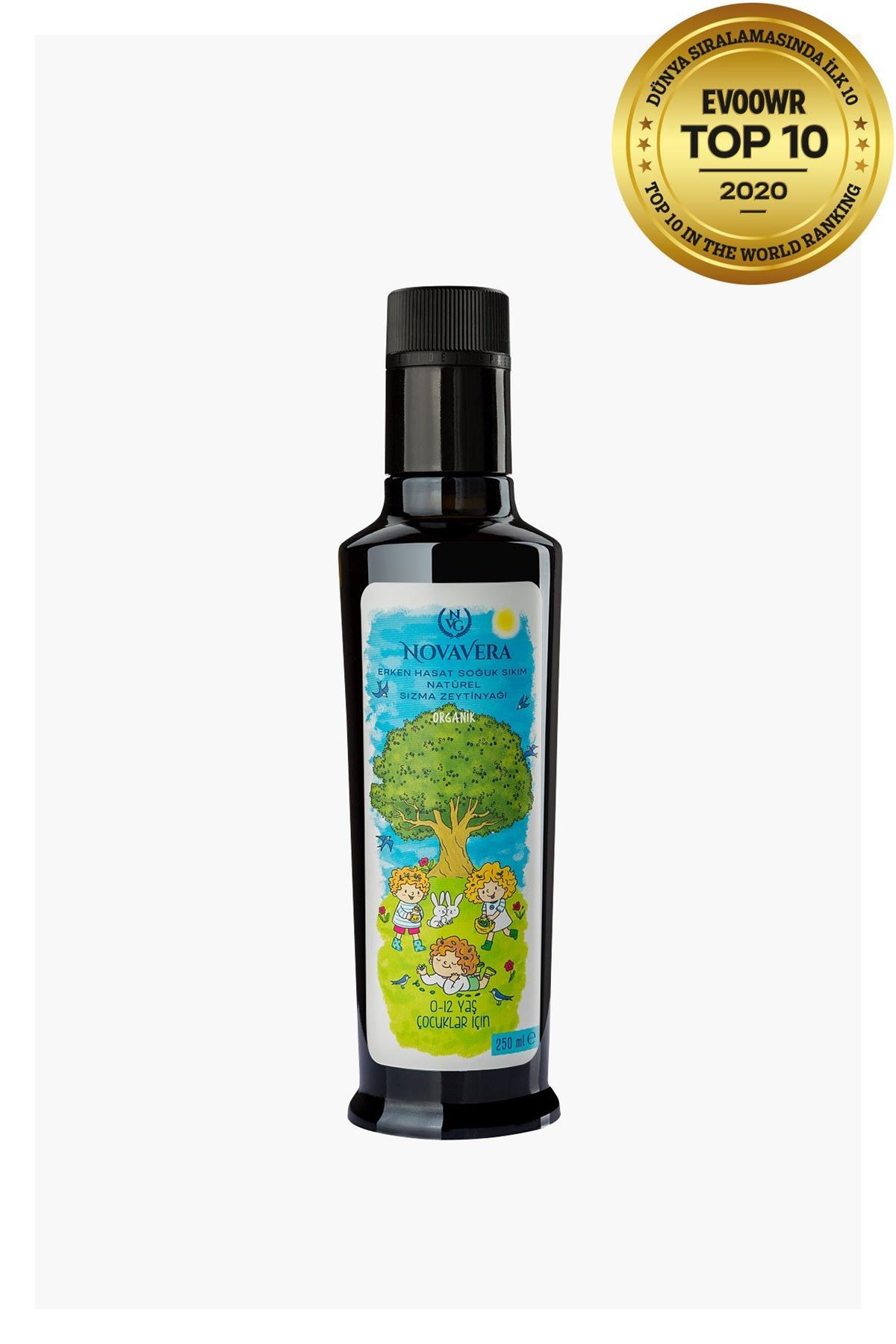 Organik Çocuk Erken Hasat Naturel Sızma Zeytinyağı 250 ml - Novavera