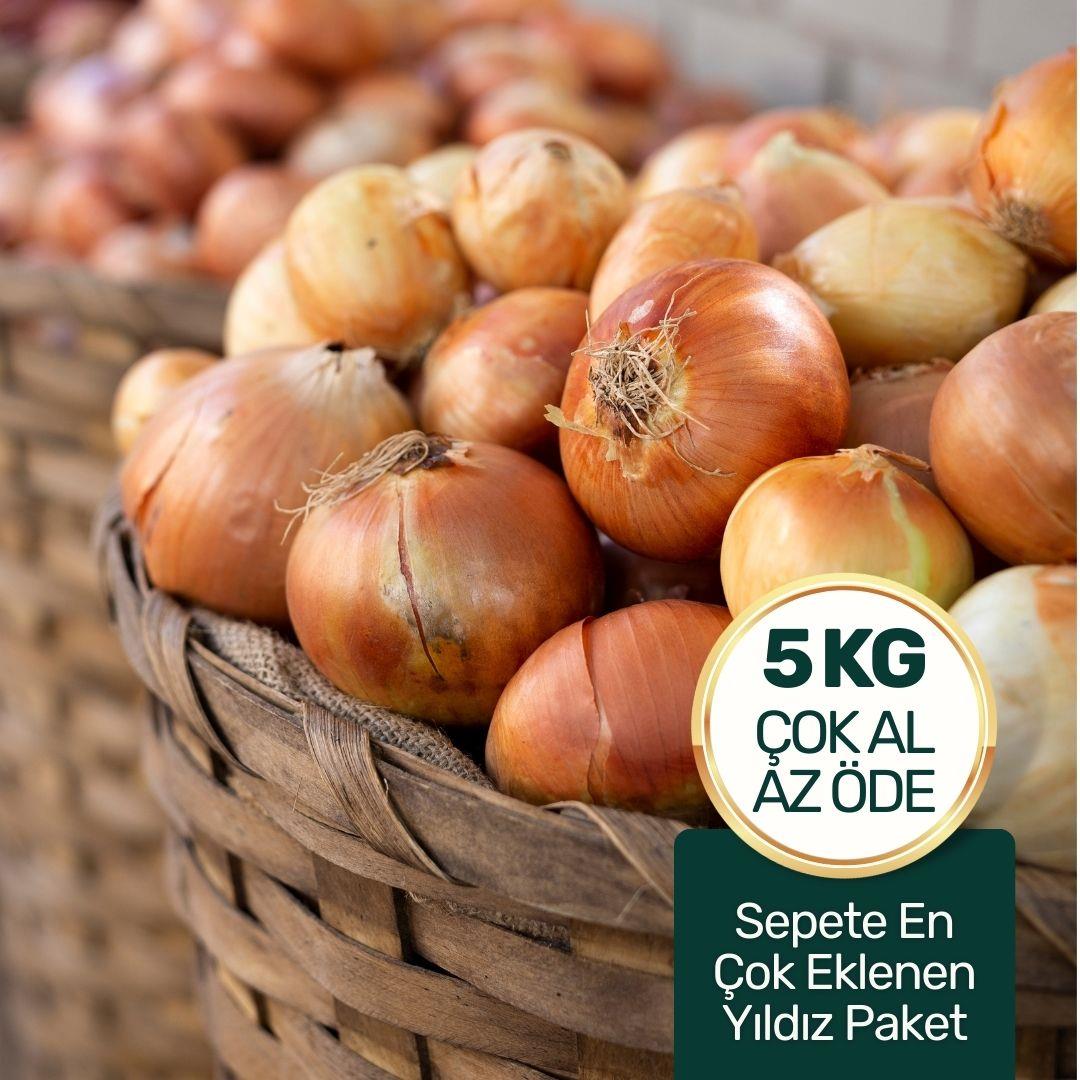 Organik Kuru Soğan Paketi - 5 Kg