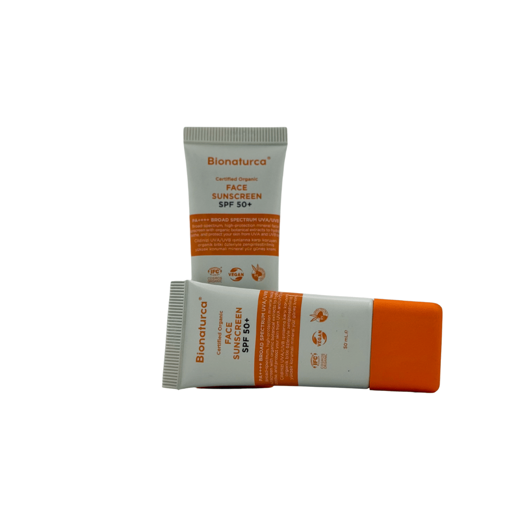 Organik Sertifikalı Güneşten Koruyucu Yüz Kremi SPF 50+  50 ml-Bionaturca