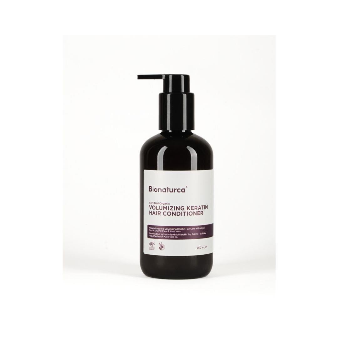Organik Sertifikalı Hacimlendirici Keratinli Saç Bakım Kremi 250 ml - Bionaturca