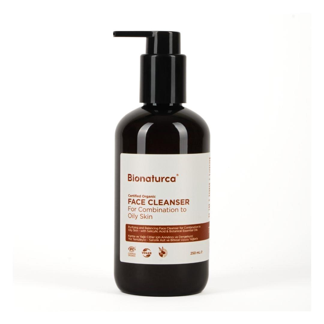Organik Sertifikalı Yağlı Ciltler İçin Arındırıcı Yüz Temizleme Jeli 250 ml-Bionaturca