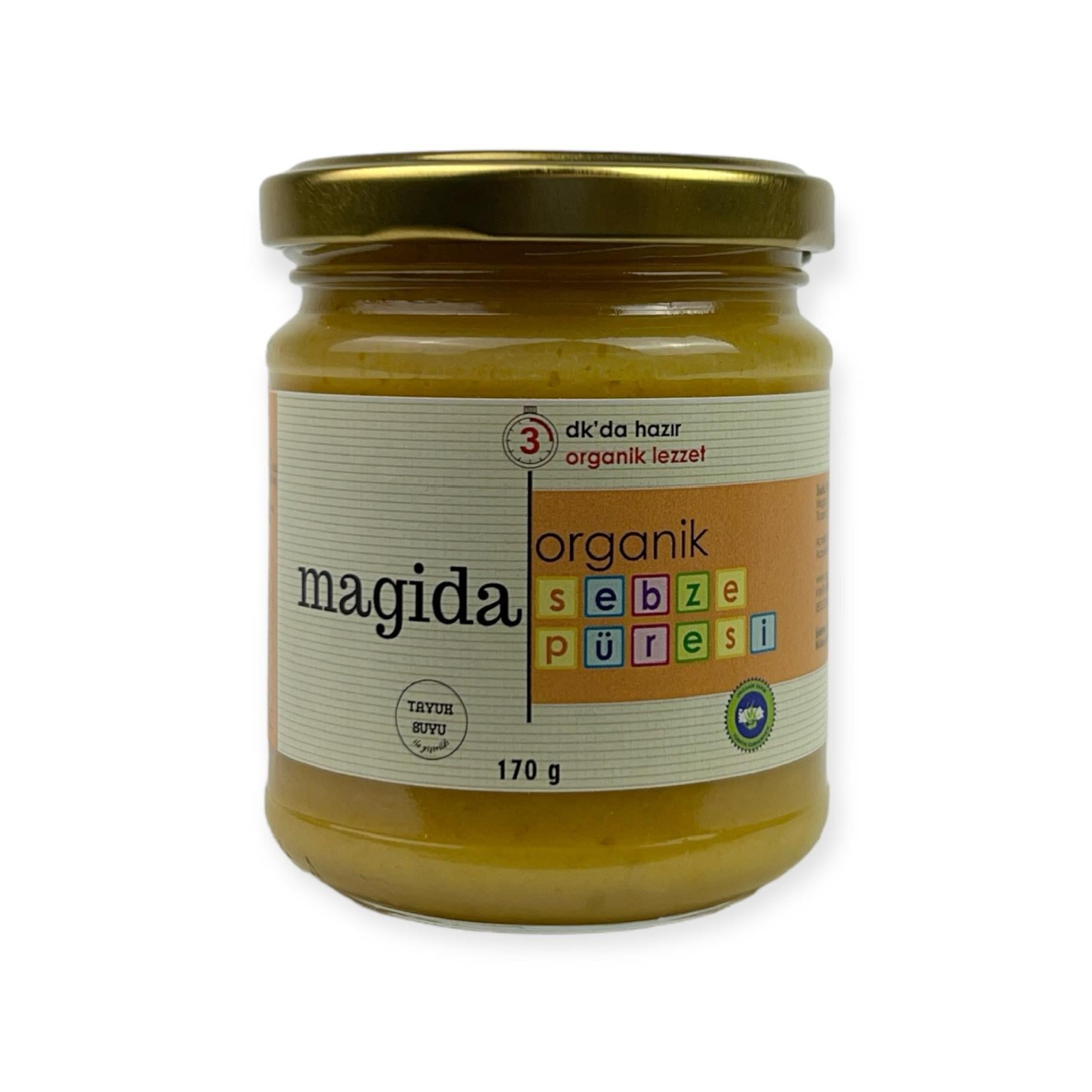 Organik Tavuk Sulu Sebze Püresi 180 gr - Magida