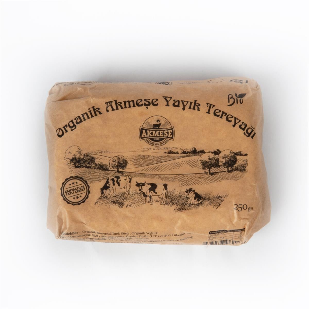 Organik Yayık Tereyağı 250 gr - Akmeşe