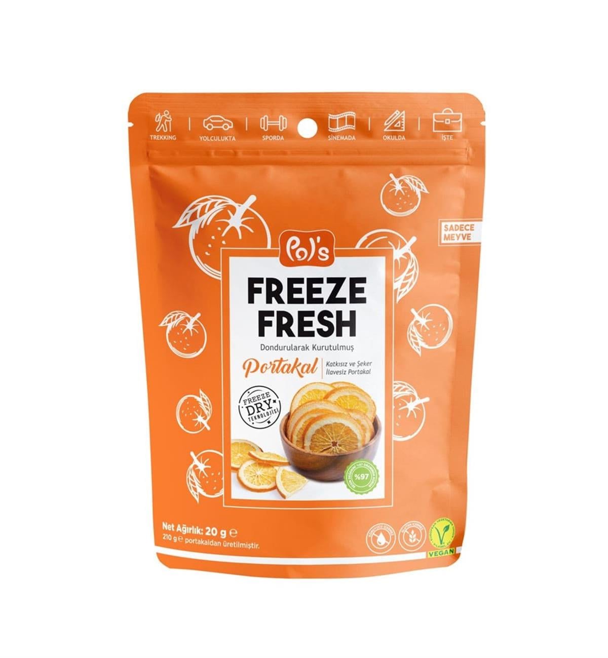 Pol's-Freeze Fresh Dilim Portakal 20 gr.