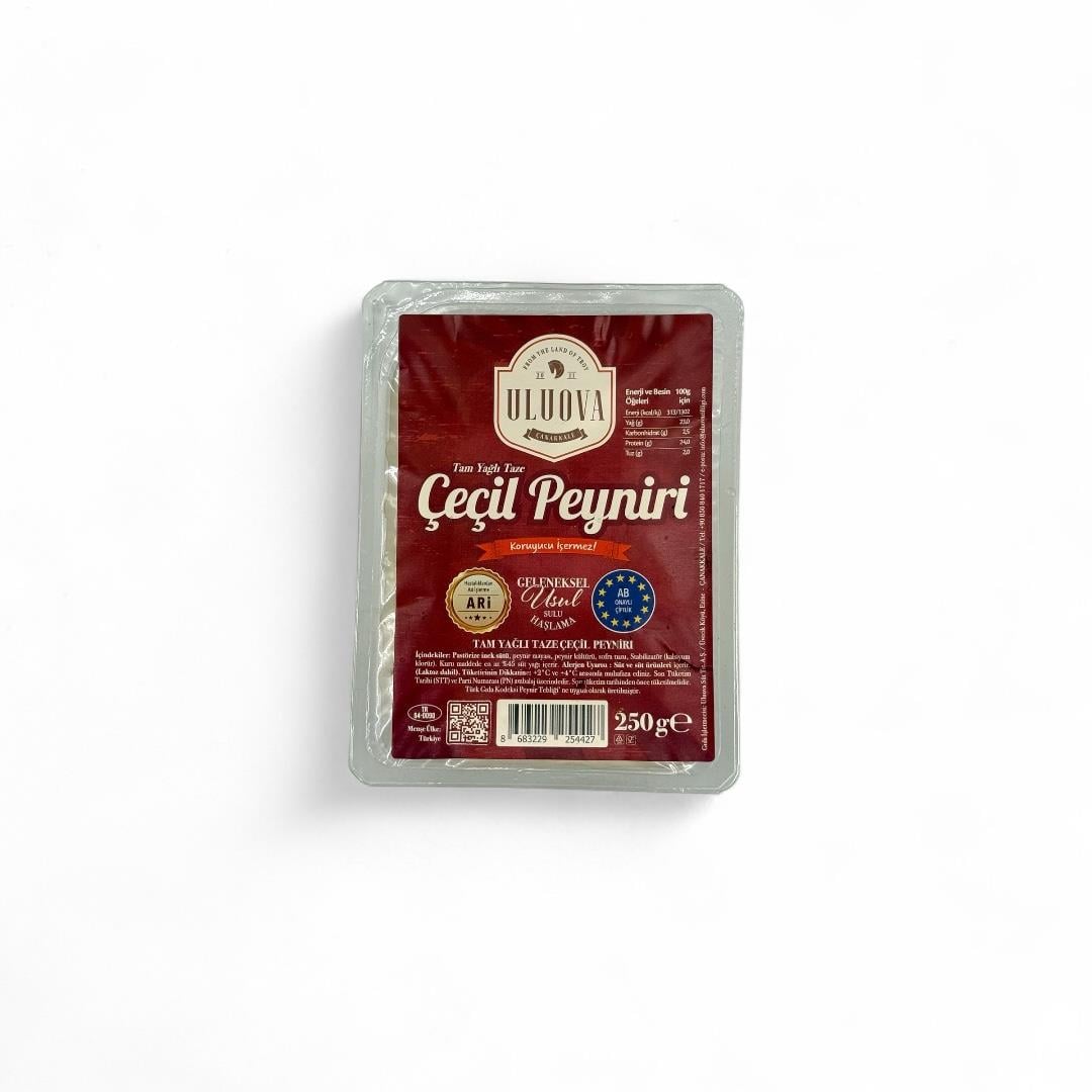 Tam Yağlı Taze Çeçil Peyniri 250 gr - Uluova