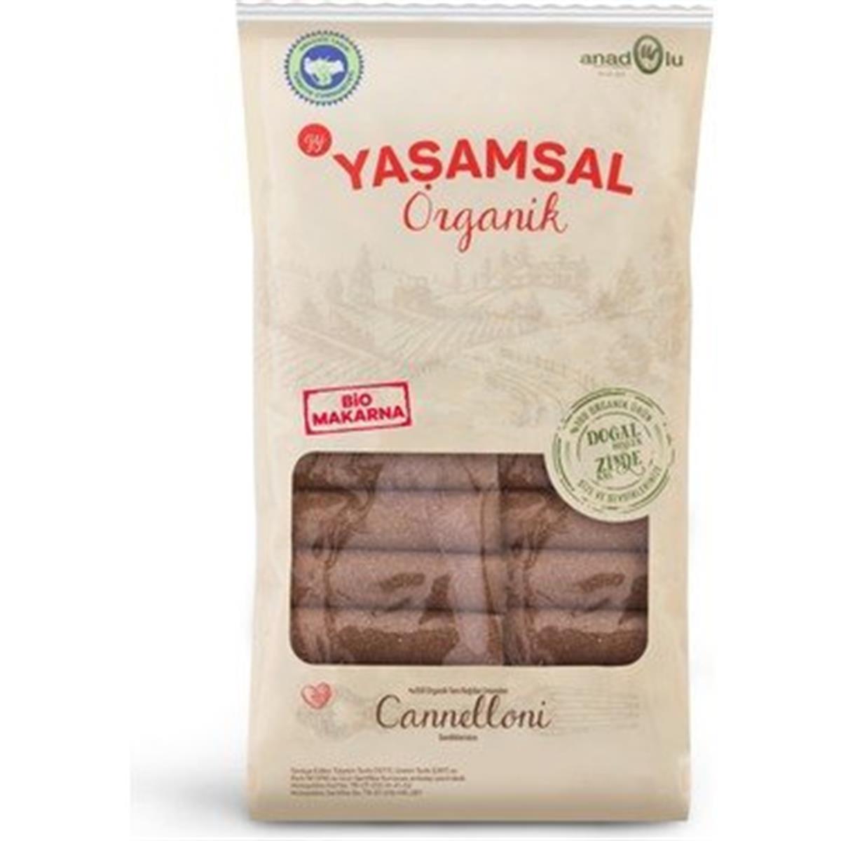 Yaşamsal Organik - Karakılçık Organik Makarna (Canalloni) 350 gr
