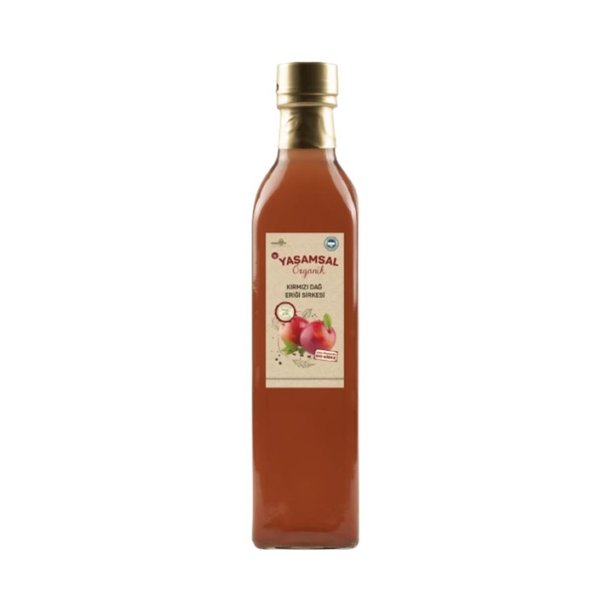 Yaşamsal Organik - Organik Kırmızı Dağ Eriği Sirkesi 500 ml