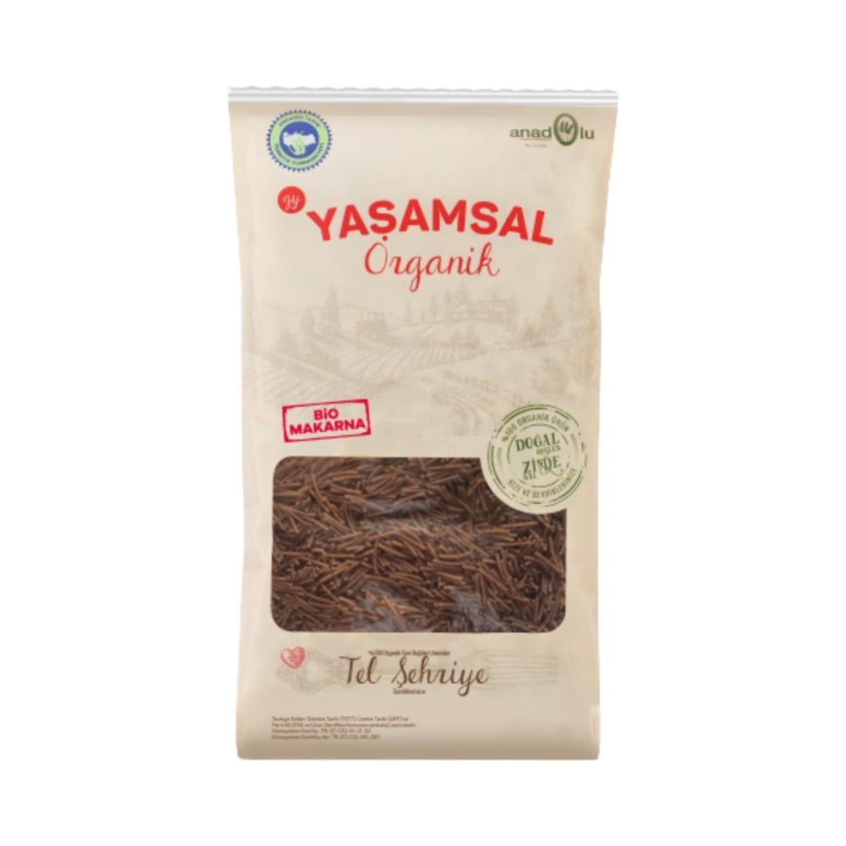 Yaşamsal Organik - Tam Buğday Tel Şehriye 500 gr
