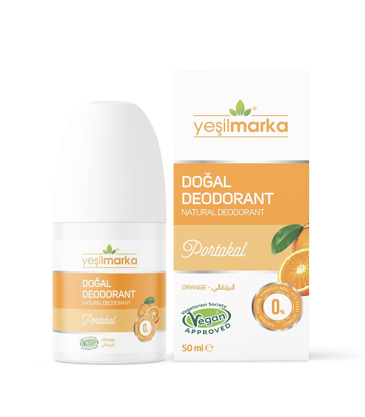 Yeşilmarka Doğal Deodorant Portakal 50 ml
