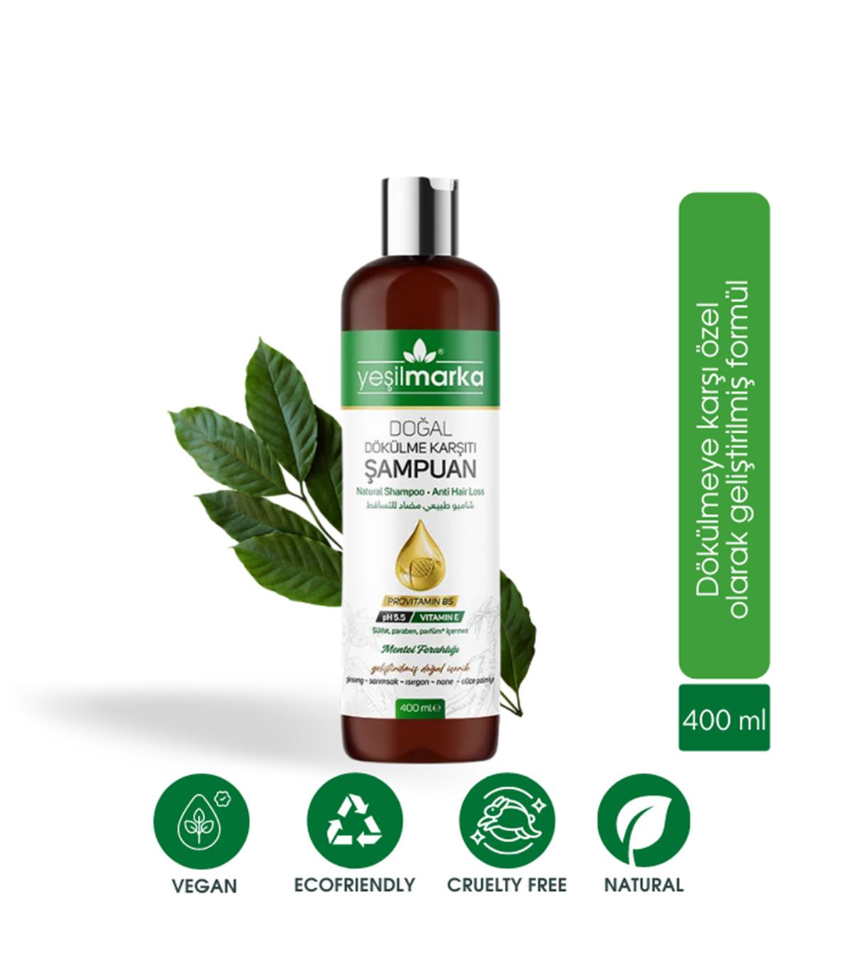 Yeşilmarka-Doğal Dökülme Karşıtı Şampuan 400 ml