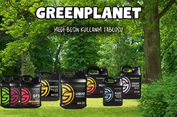 GreenPlanet besin kullanım tabloları