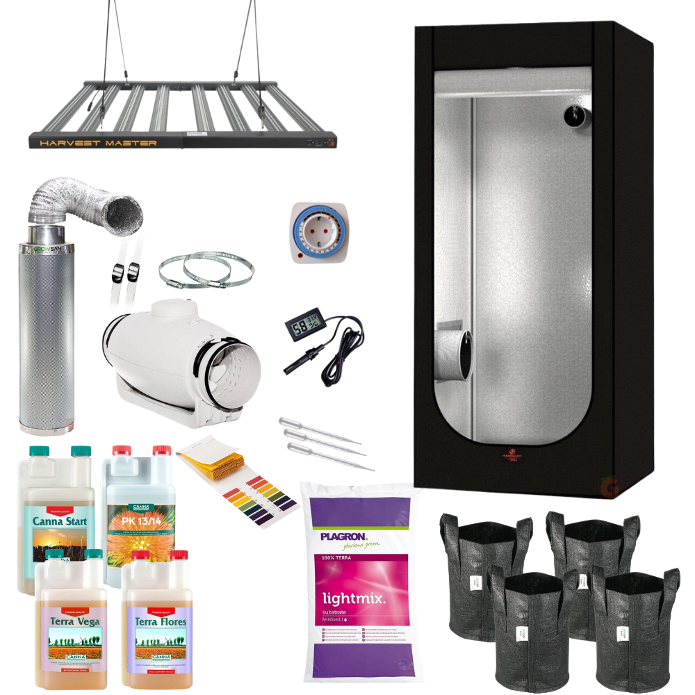 100x100x200 Hydro Shoot Kabin LED Set (İnorganik)