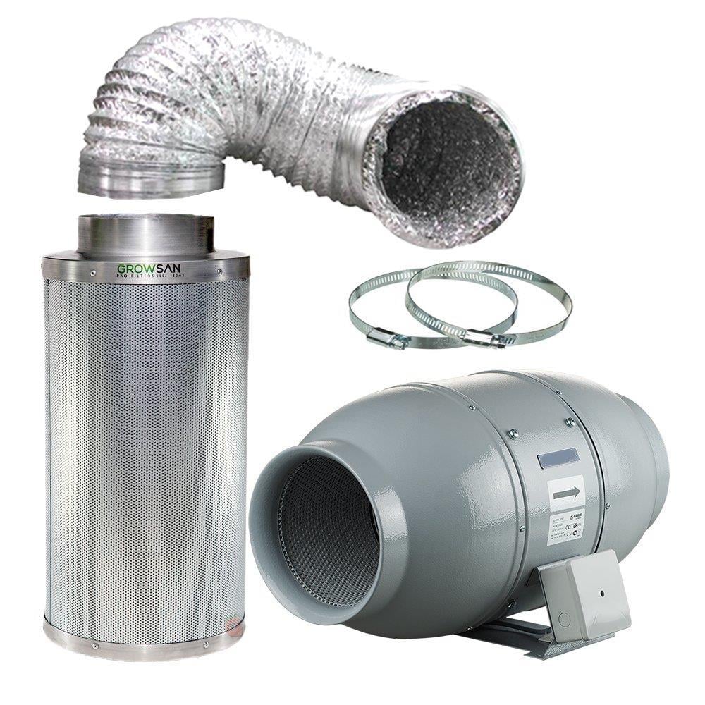 1650m3 Growsan Karbon Filtre Sessiz Fan Set