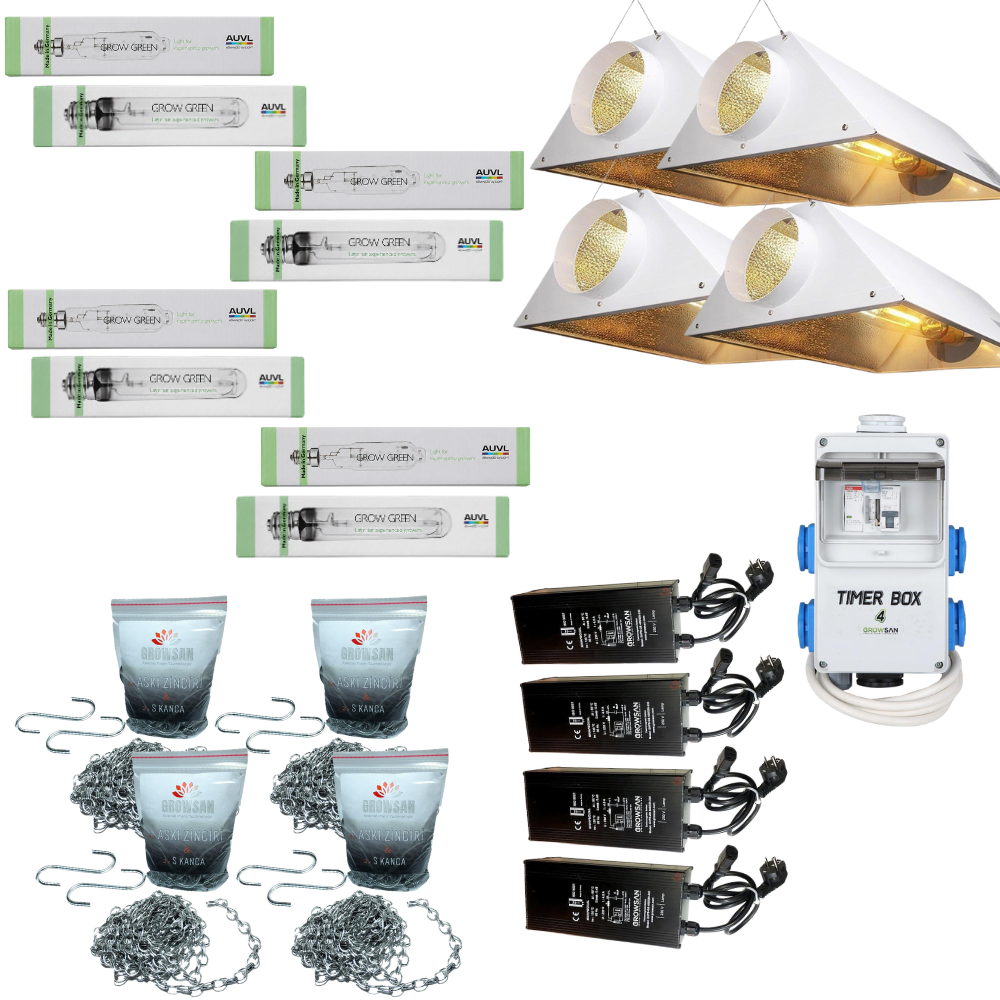 4'lü Auvl 1000w Grow-Bloom Set