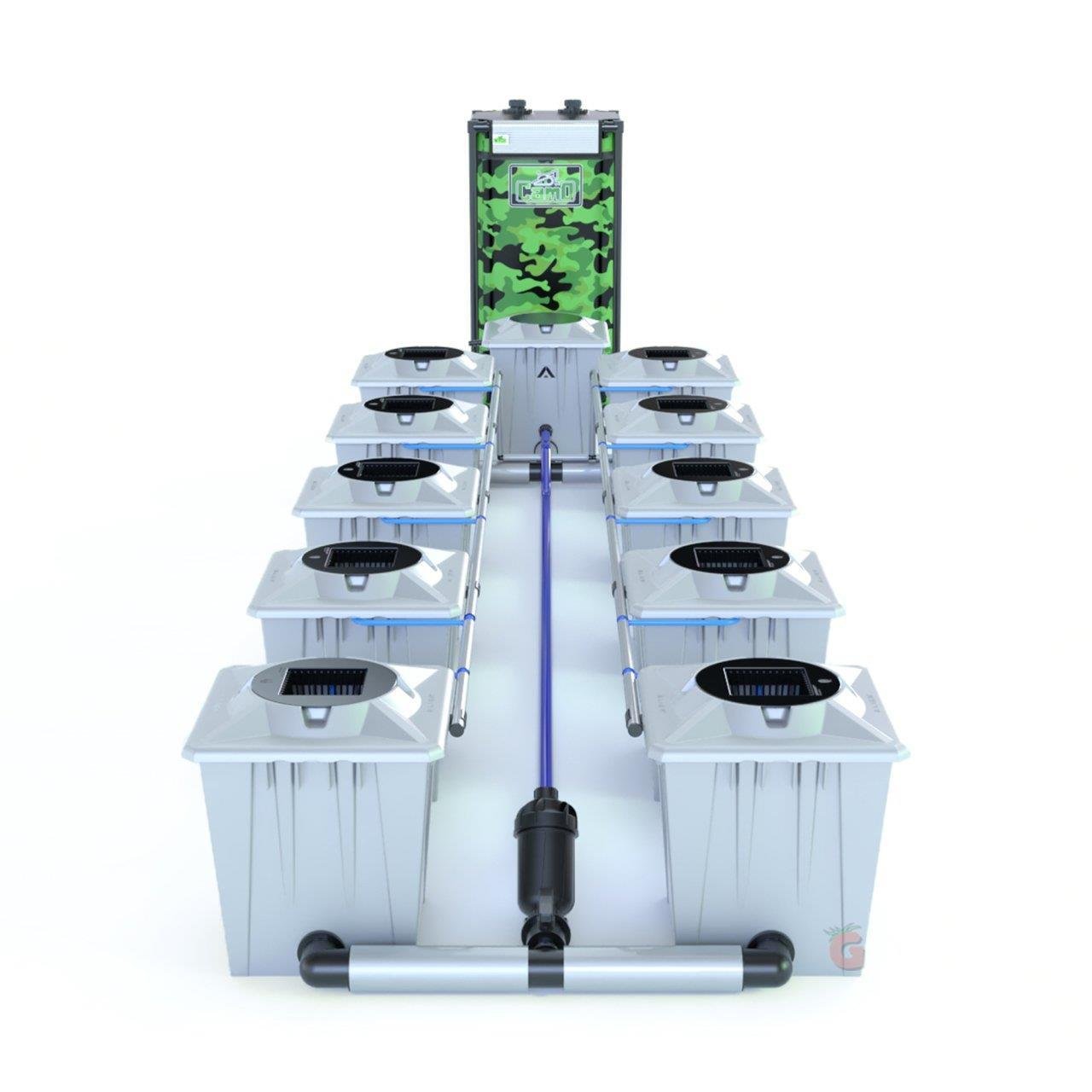 Alien Hydroponics RDWC PRO Silver 10 Saksı 20 litre