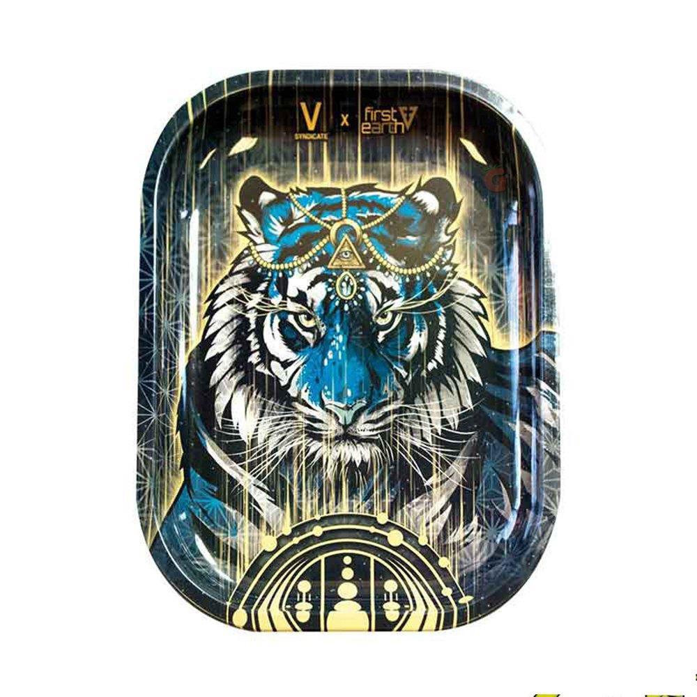 Metal Tepsi Tiger 27x16 cm