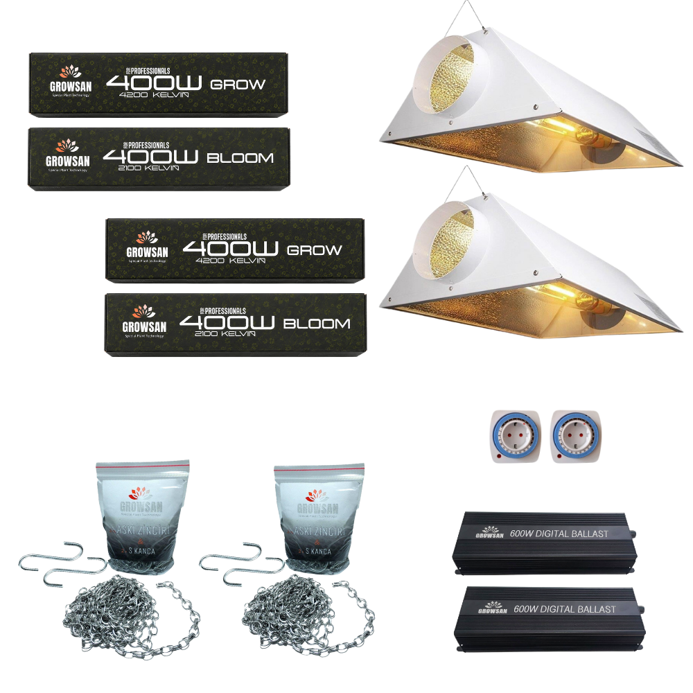 2'li Growsan 400w Grow-Bloom Set