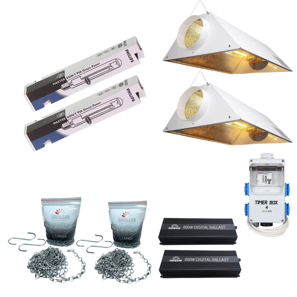2'li Philips 600w Çift Spektrum Set