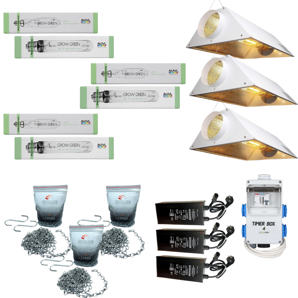 3'lü Auvl 1000w Grow-Bloom Set