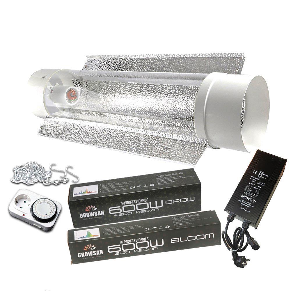 Growsan 600w Grow/Bloom CoolTube Growsan Set