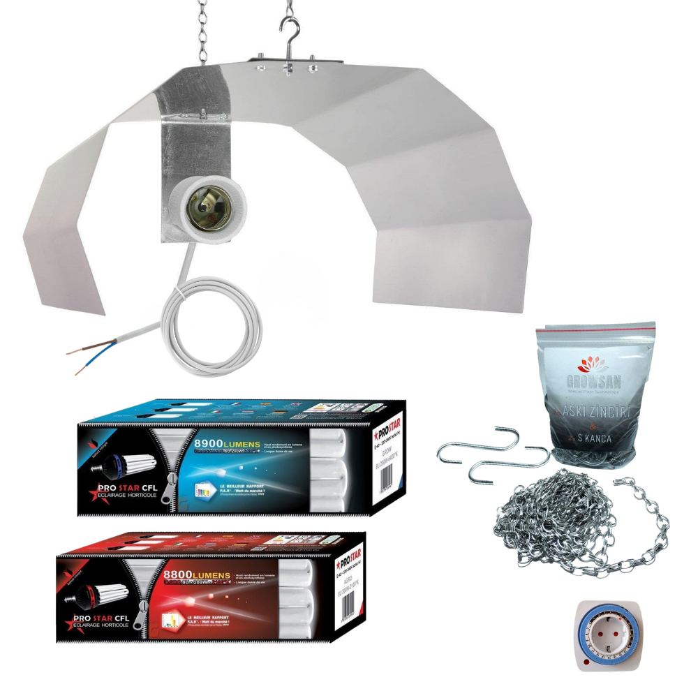 Pro Star 200W CFL Grow/Bloom Set