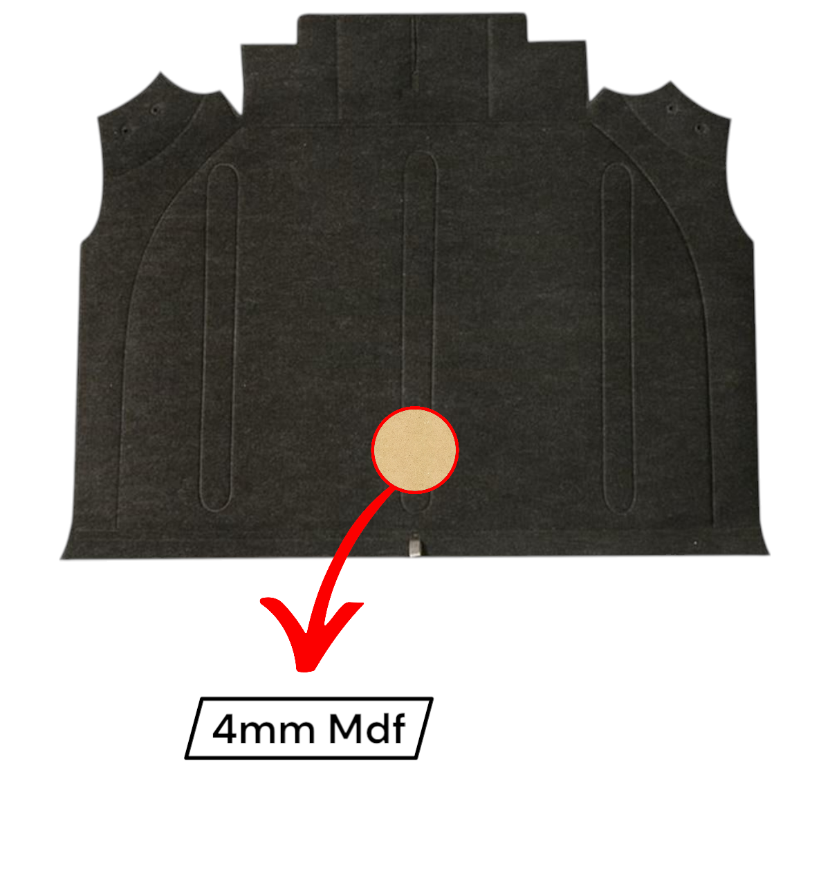 131 DOĞAN SLX ŞAHİN DURALİTLİ BAGAJ HALISI SİYAH