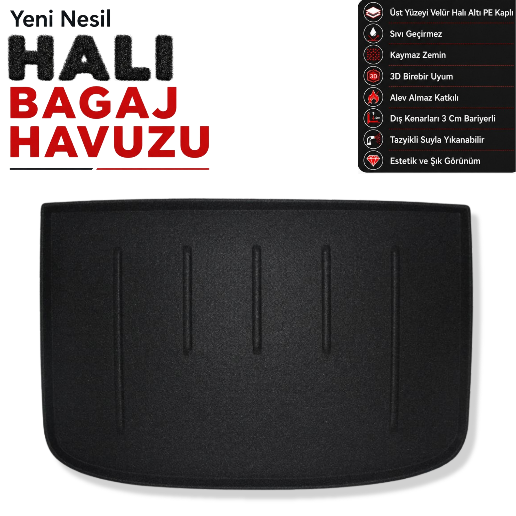 Audi A1 Coupe Halı Bagaj Havuzu (2010 - 2018 Arası)