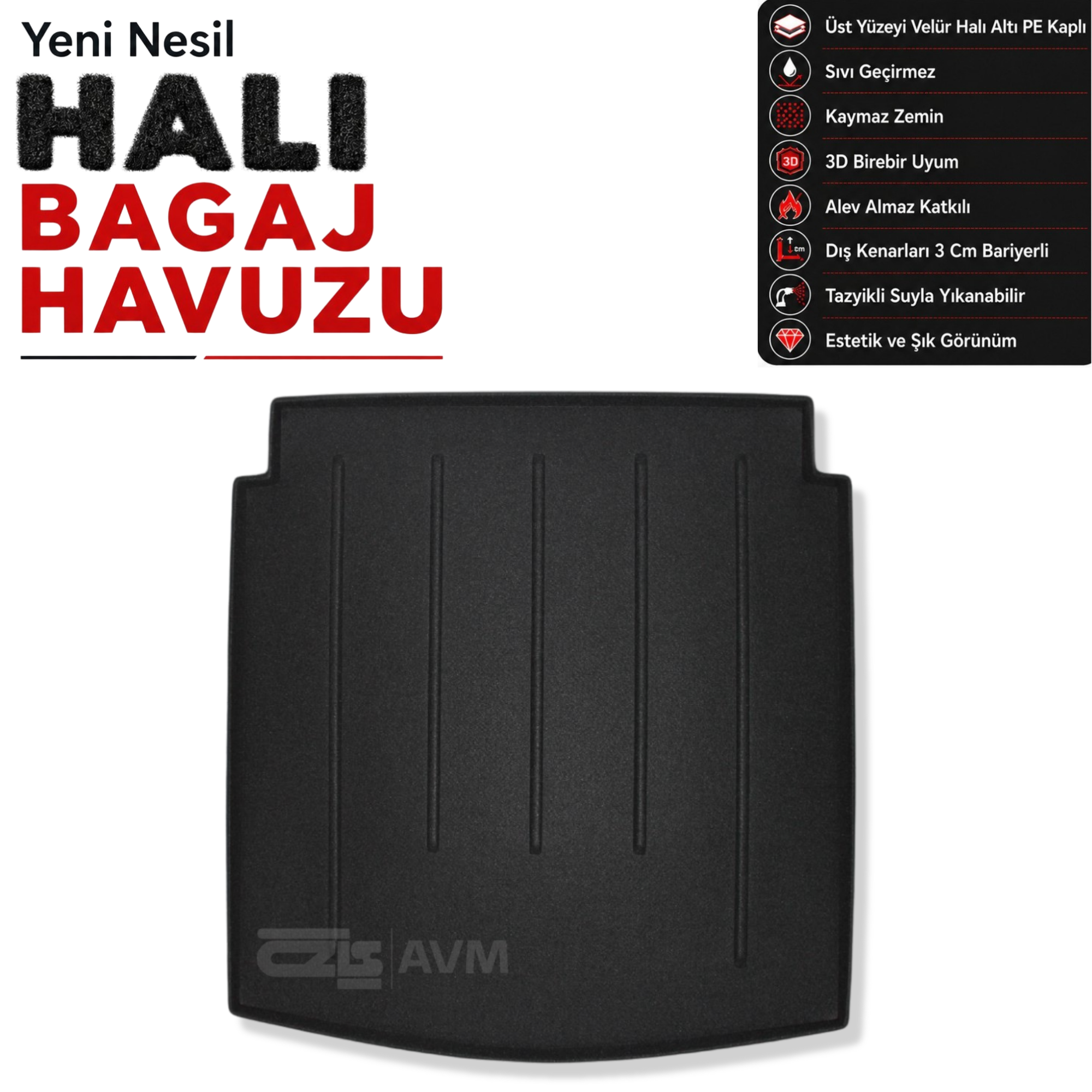 Audi A5 Coupe Halı Bagaj Havuzu (2008 - 2017 Arası)