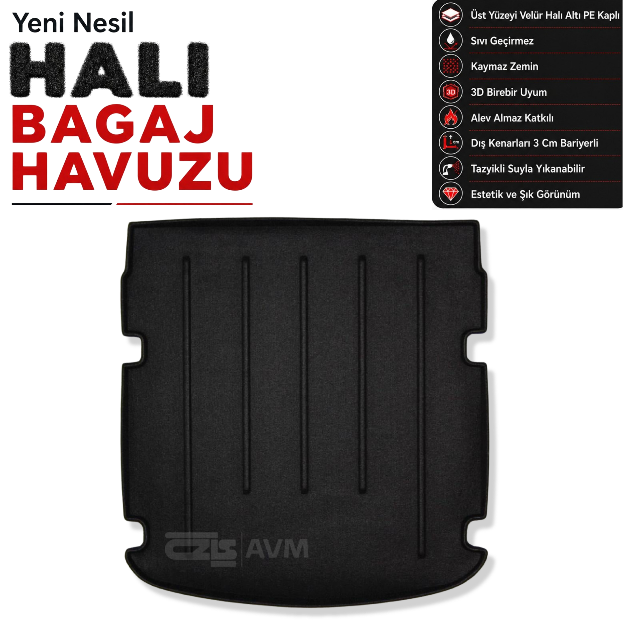 Audi A5 Sportback Halı Bagaj Havuzu (2017 Sonrası)