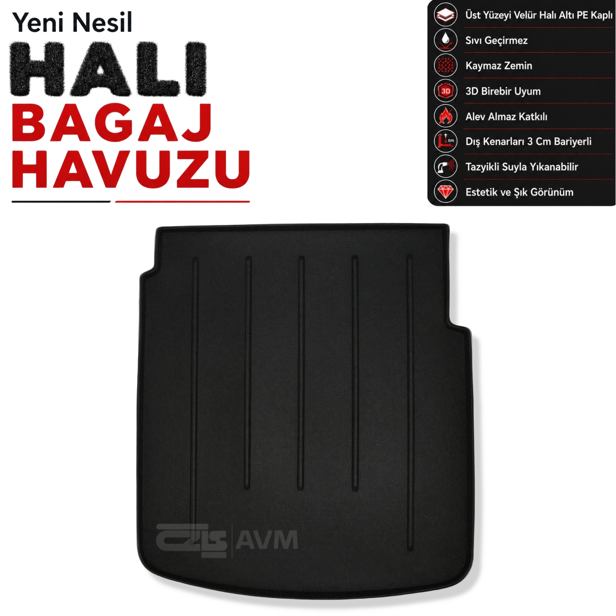 Audi A7 Sportback Halı Bagaj Havuzu (2010 - 2018 Arası)