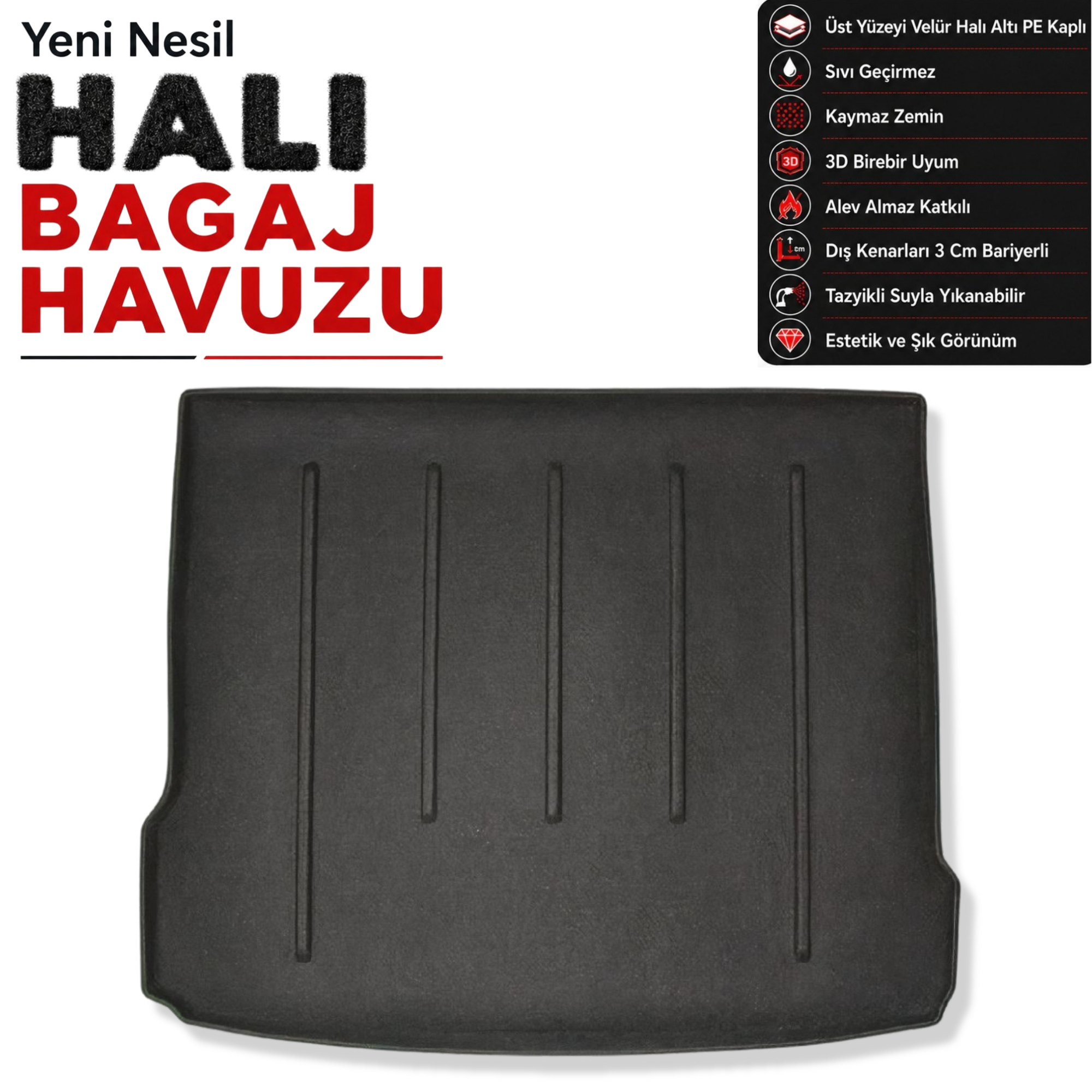 Audi Q3 Halı Bagaj Havuzu (2012 - 2021 Arası)