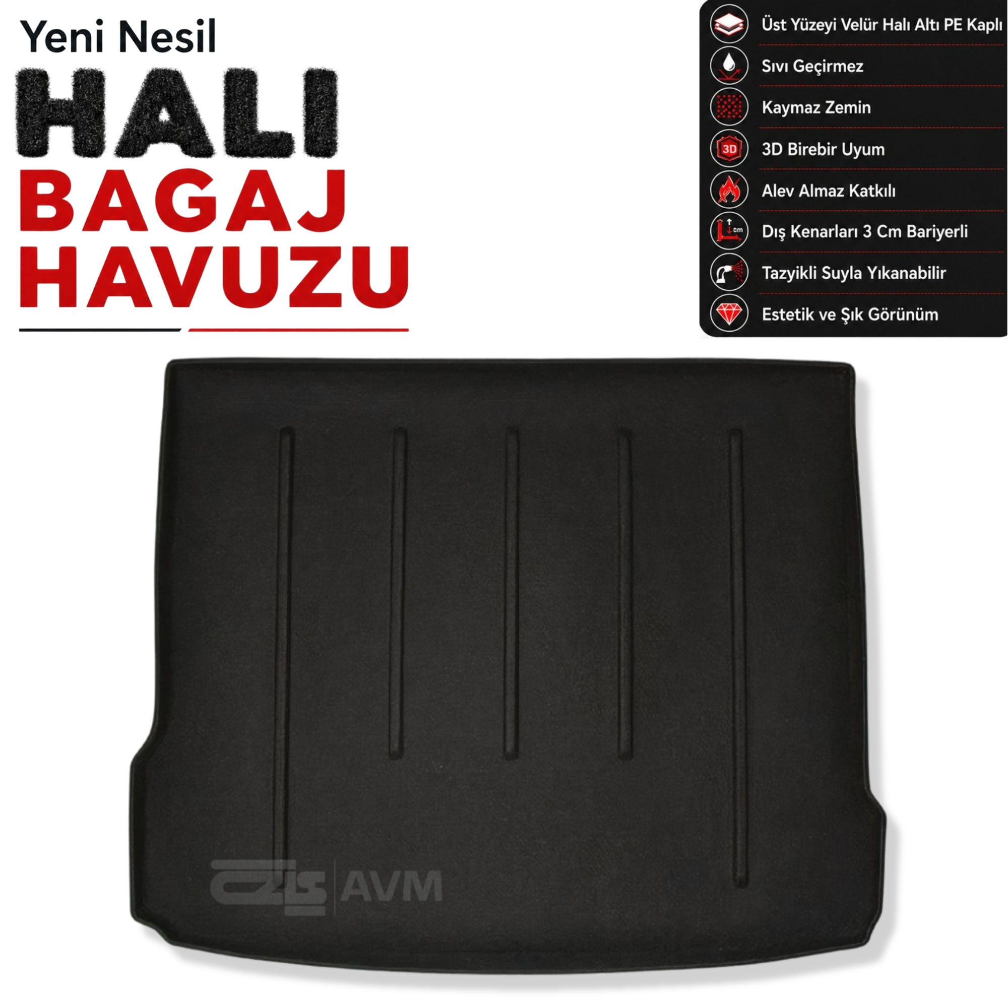 Audi Q3 Halı Bagaj Havuzu (2012 - 2021 Arası)