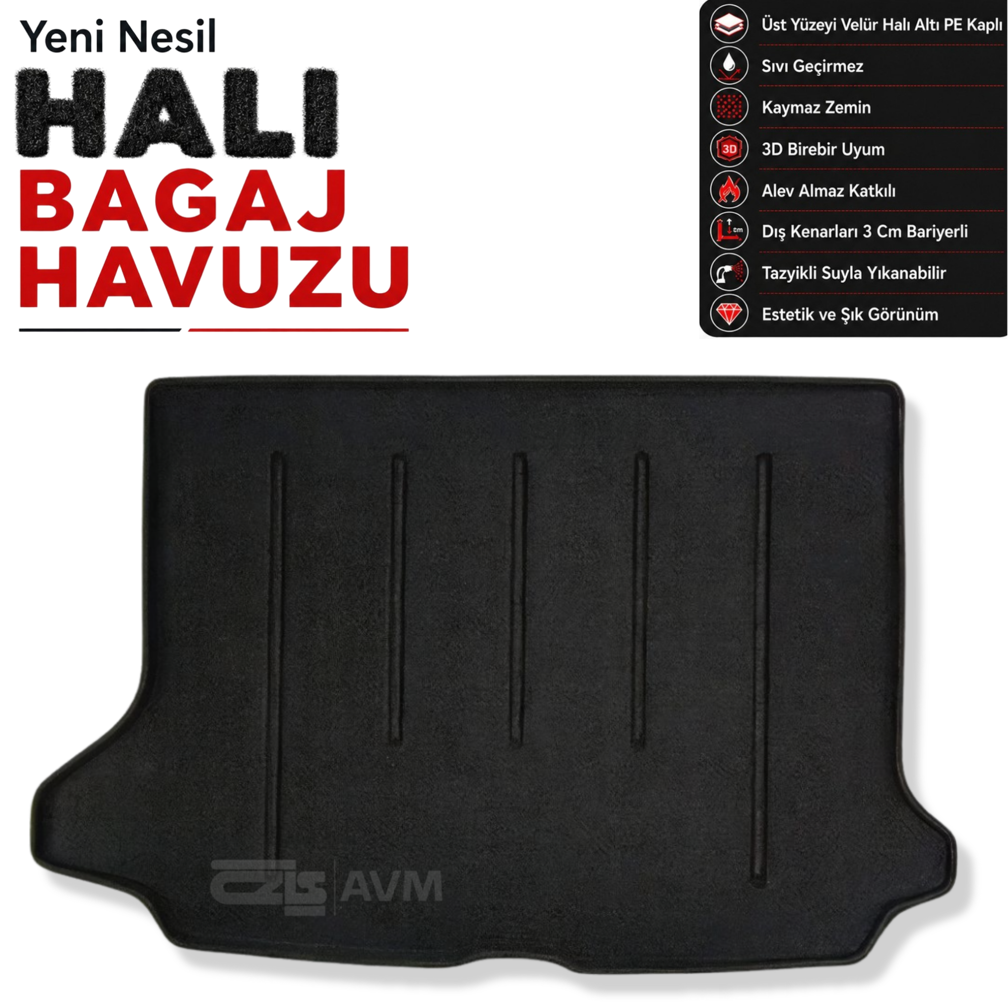 Audi Q2 Halı Bagaj Havuzu (2017 - 2021 Arası)