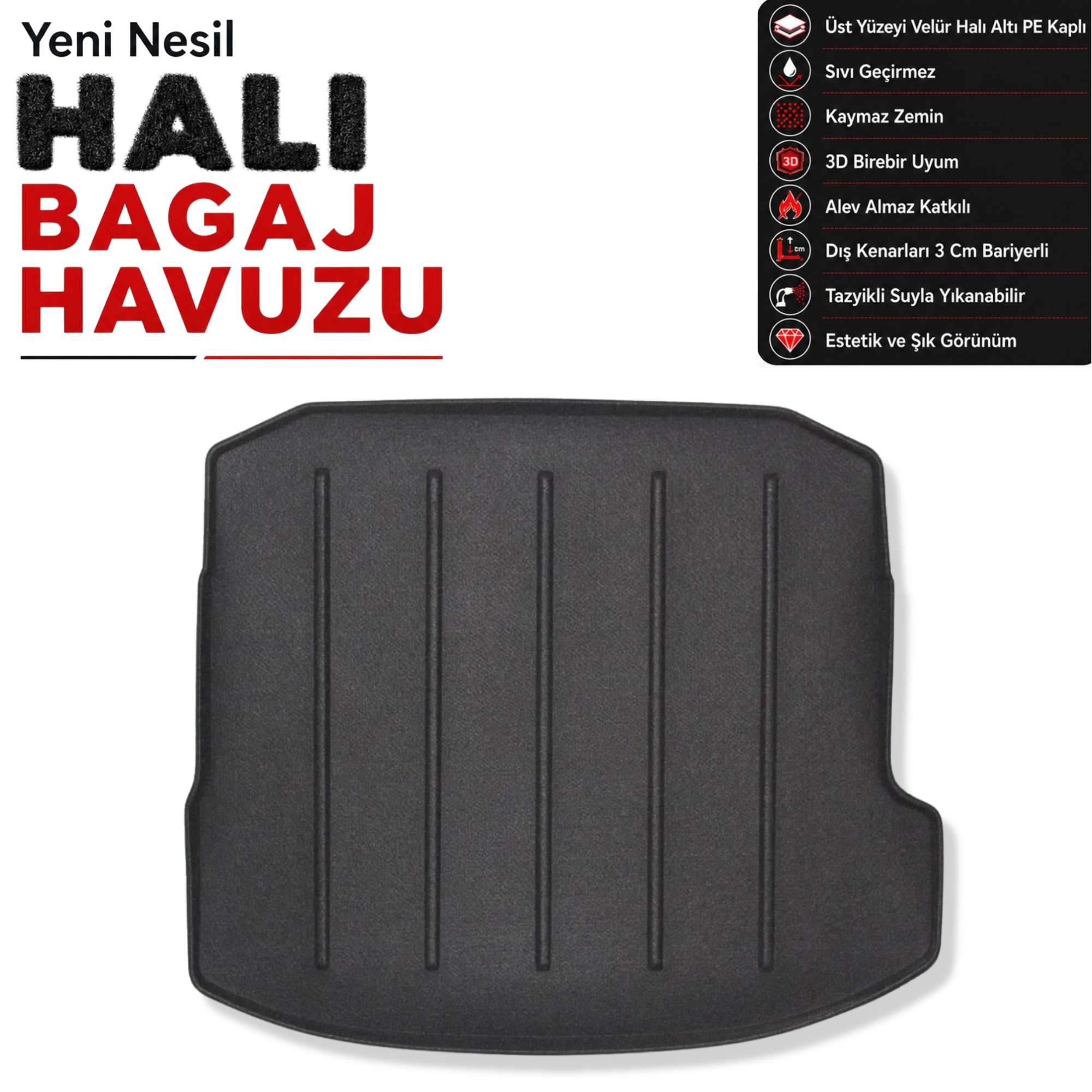Audi A3 Sedan Halı Bagaj Havuzu (2021 Sonrası)