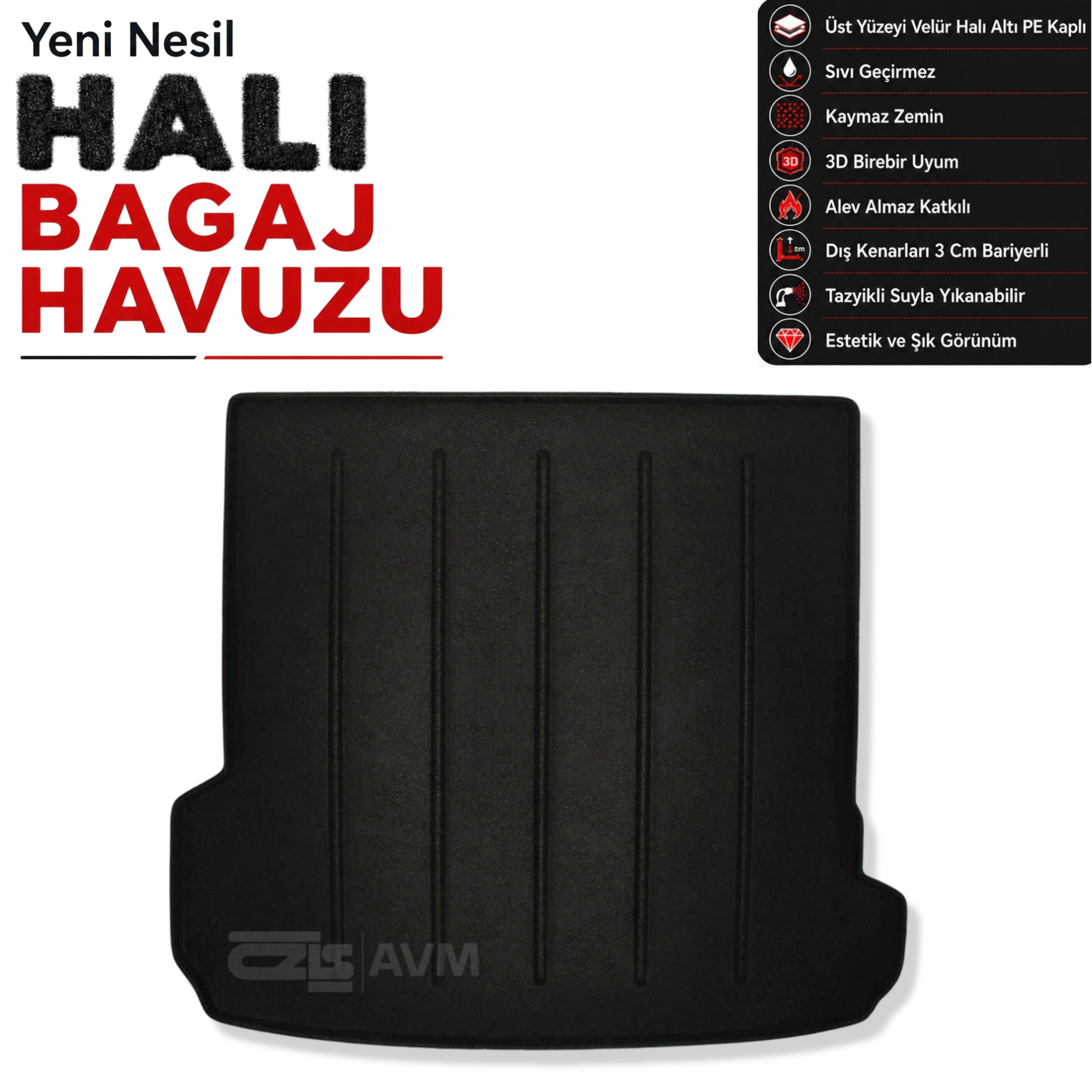 Audi Q7 SUV Halı Bagaj Havuzu (2025 Sonrası)