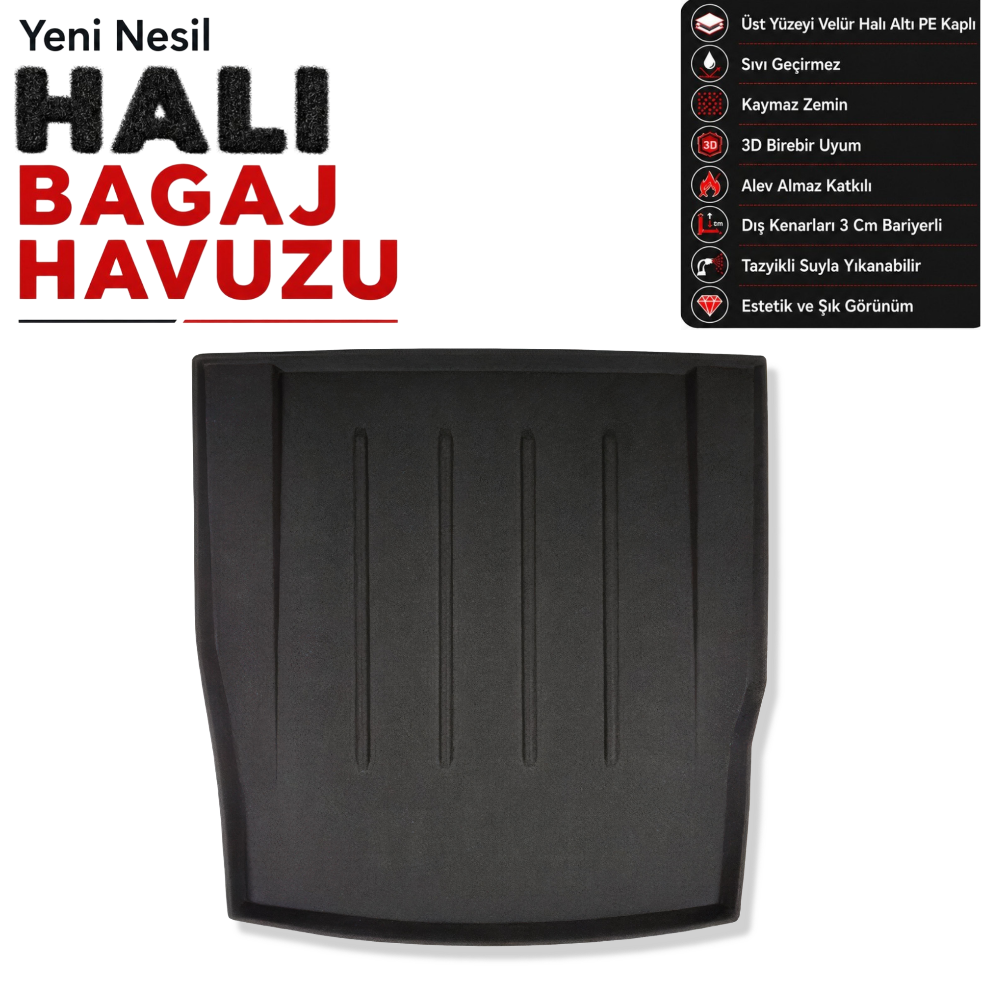 BMW 3 Sedan Halı Bagaj Havuzu F30 (2012 - 2019 Arası)