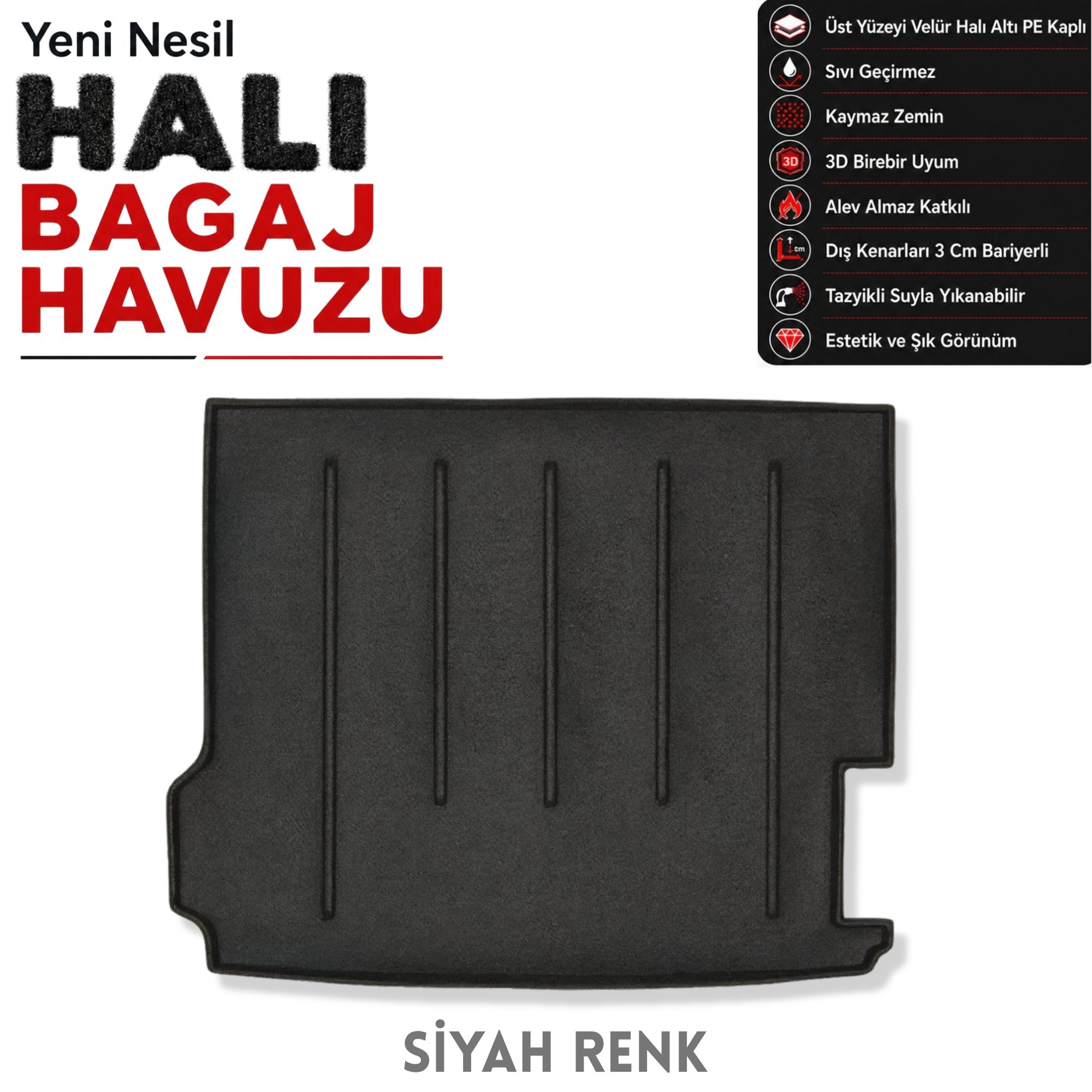 BMW X3 Halı Bagaj Havuzu F25 (2010 - 2017 Arası)