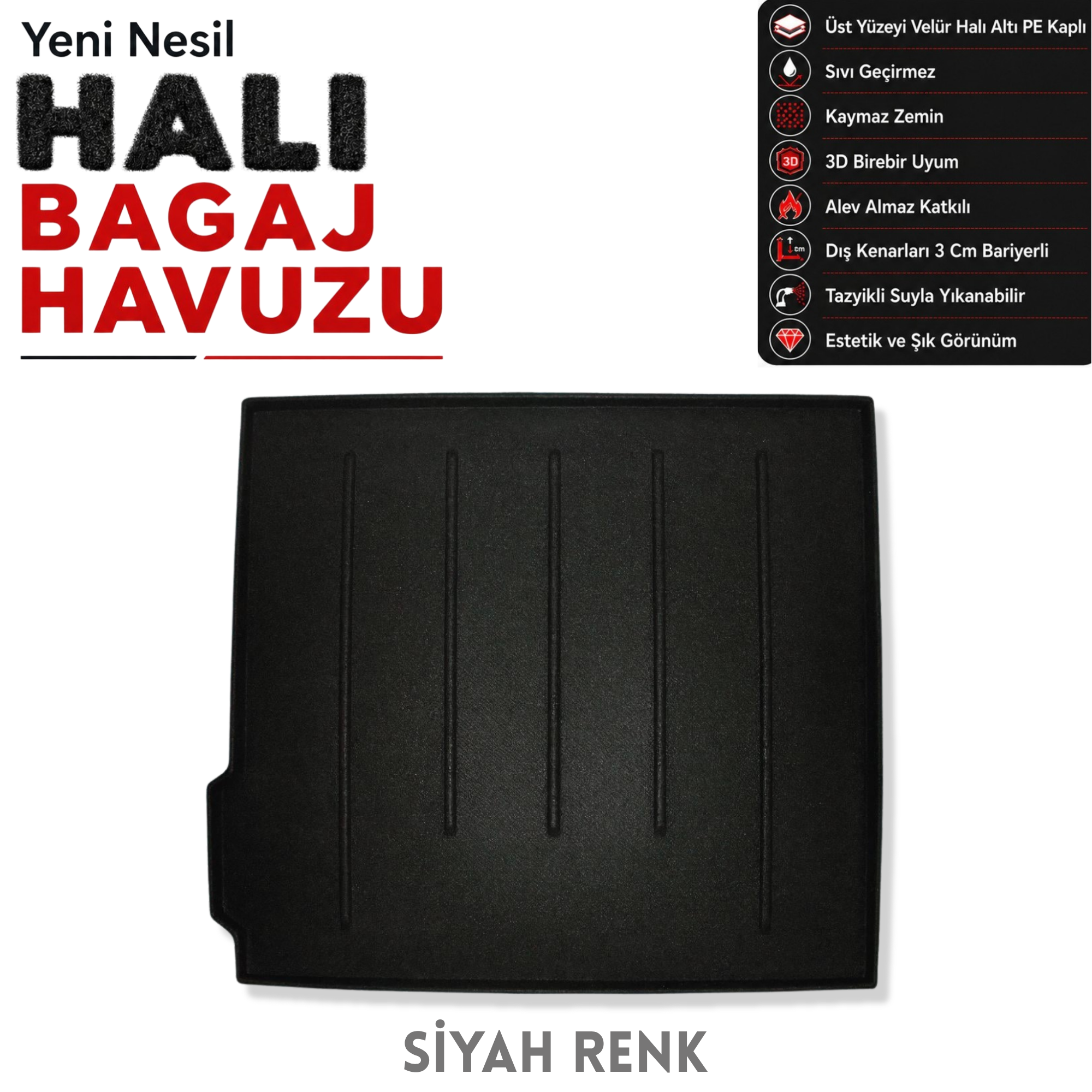 BMW X5 Halı Bagaj Havuzu F15 (2013 Sonrası)