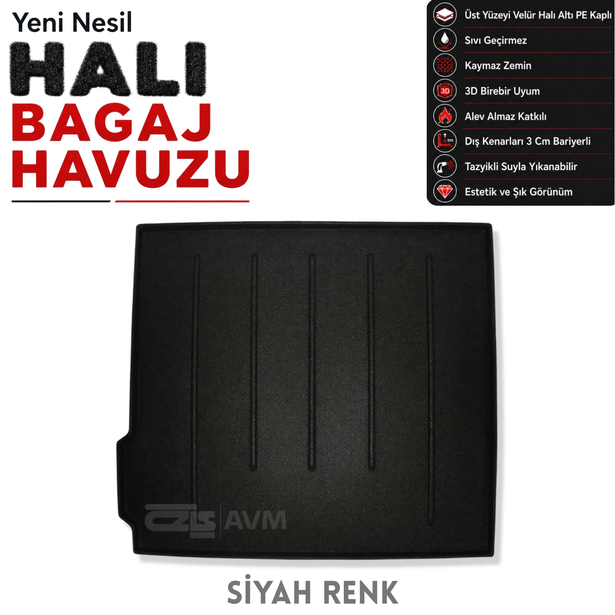 BMW X5 Halı Bagaj Havuzu F15 (2013 Sonrası)