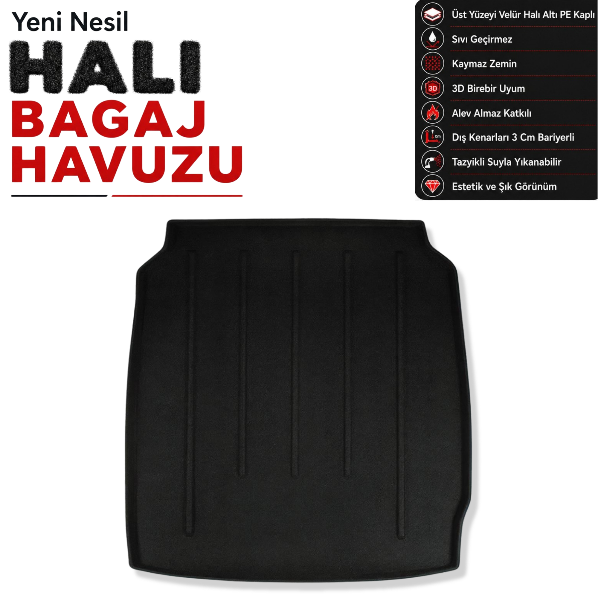BMW 6 Gran Coupe F06 Halı Bagaj Havuzu  (2012 - 2018 Arası)