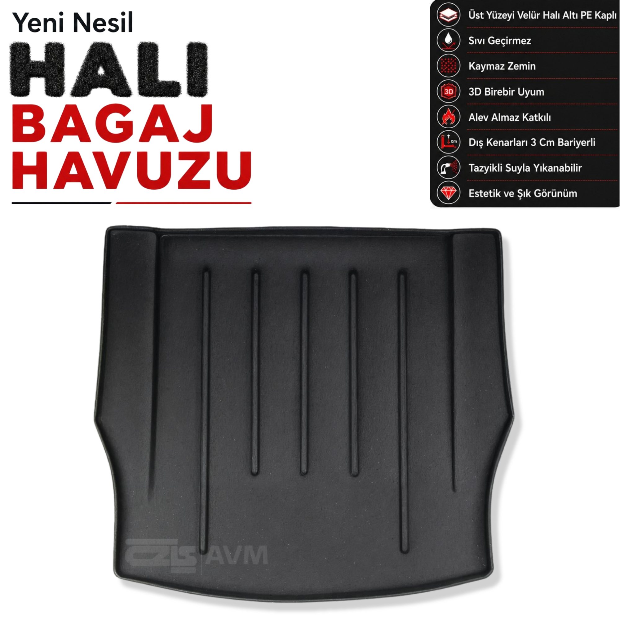 BMW 2 Coupe Halı Bagaj Havuzu F22 (2014 - 2022 Arası)