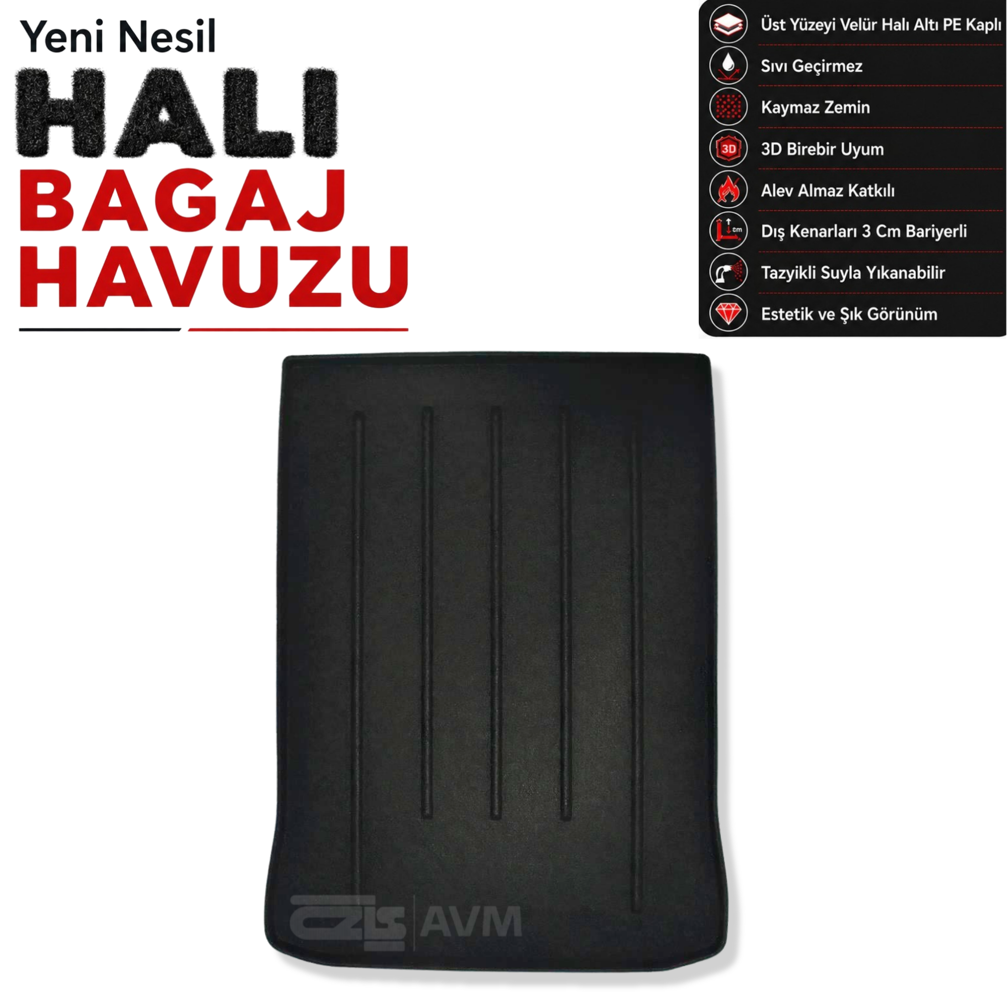BMW 5 Serisi G30 Halı Bagaj Havuzu (2017 - 2024)