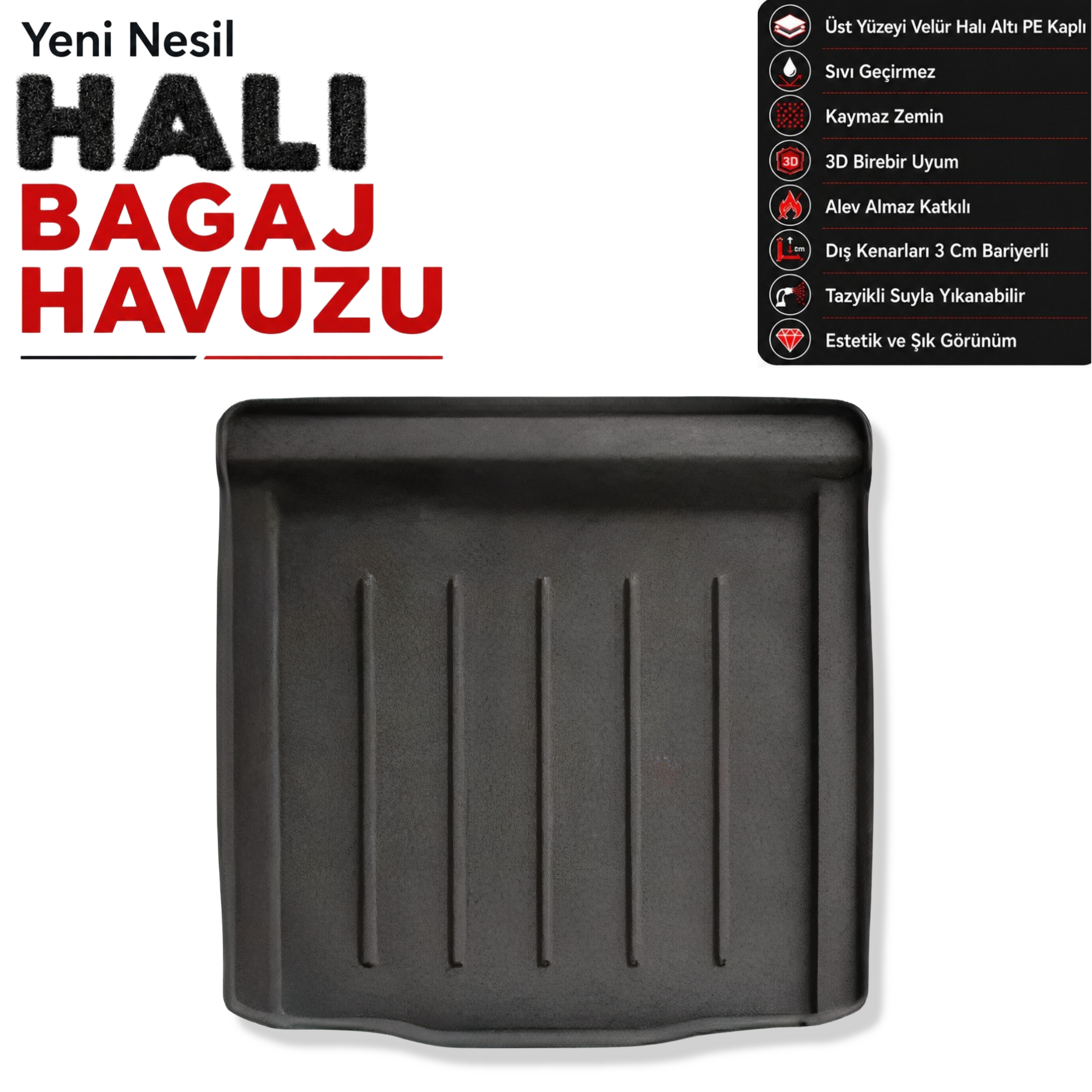 BMW 3 Serisi G20 Halı Bagaj Havuzu  (2019 Sonrası)