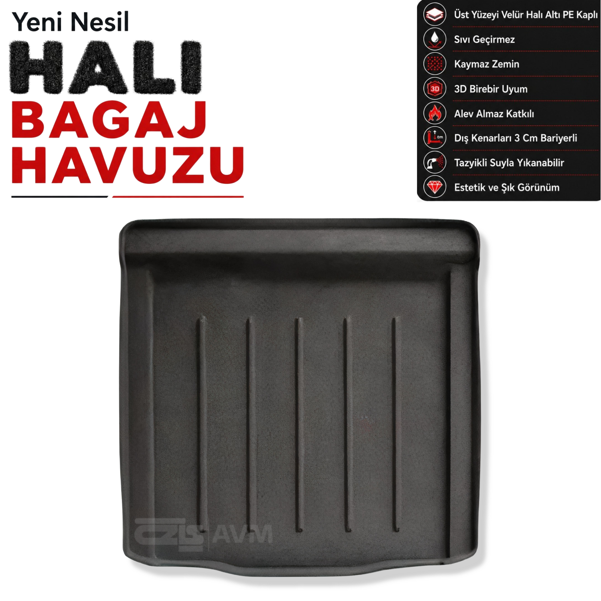 BMW 3 Serisi G20 Halı Bagaj Havuzu  (2019 Sonrası)